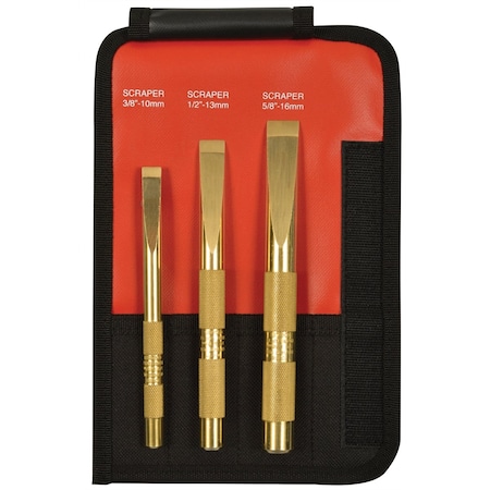Mayhew 3 Piece Brass Scraper Set 67001